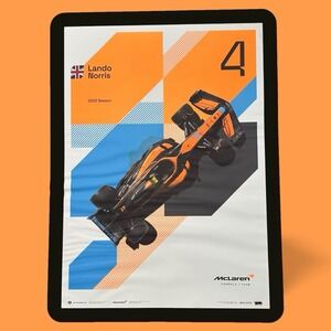 2021 Grand Prix Formula 1 Poster McLaren MCL36 Lando Norris‎ Limited Ed 804/1000